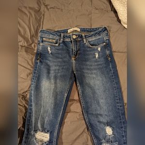 Zara Z1975 Distressed Denim Jeans